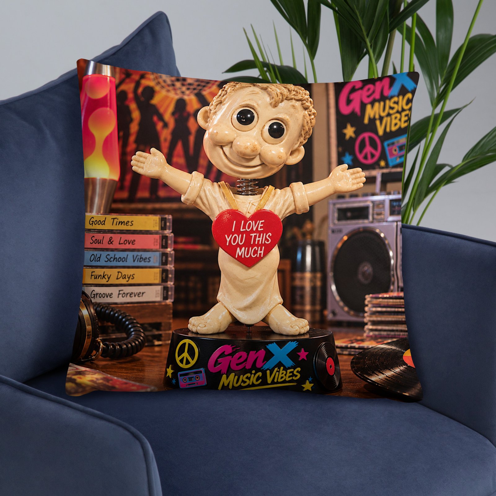 GenX Music Vibes Presents: ClassECali – West Coast, No Filter! – Limited Edition Bobblehead Pillow / RockAteeWear - Image 34