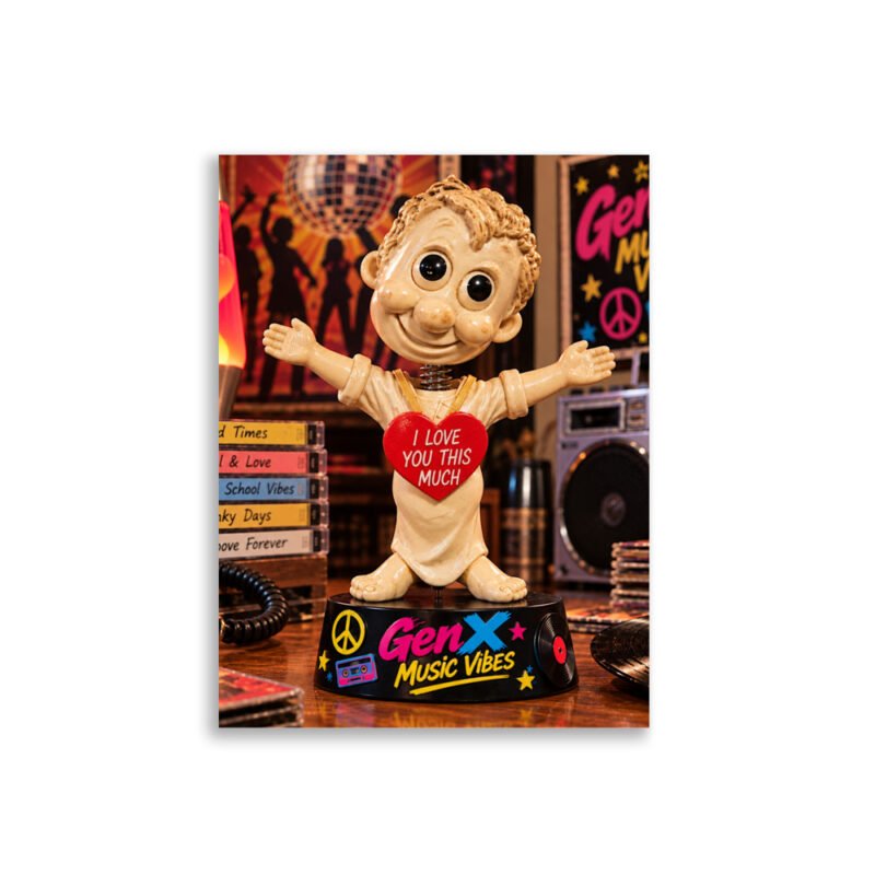 GenX Music Vibes – I Love You This Much Limited Edition Bobblehead Poster / RockATeeWear