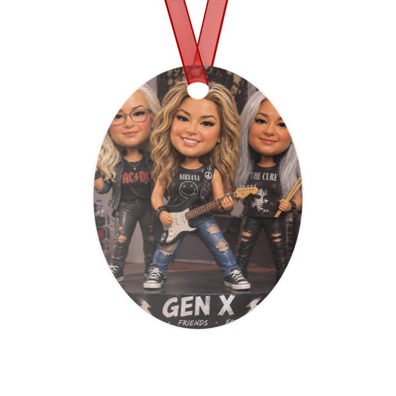 Gen X Friends – Rockin' Together Metal Ornament | RockATeeWear