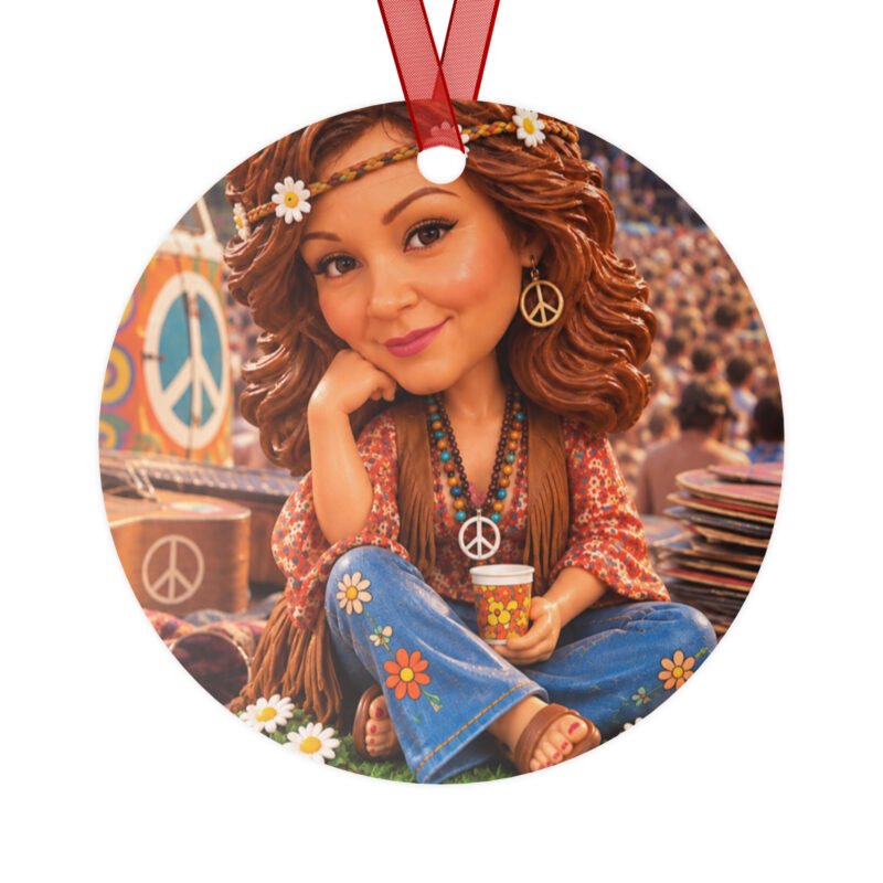 GenX Music Vibes – Flower Power Collectible Ornament | RockATeeWear